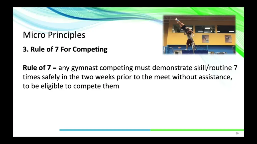 Slide from the Hero Lab lecture "A New Model of Gymnastics: Micro Principles" by Dr. Dave Tilley